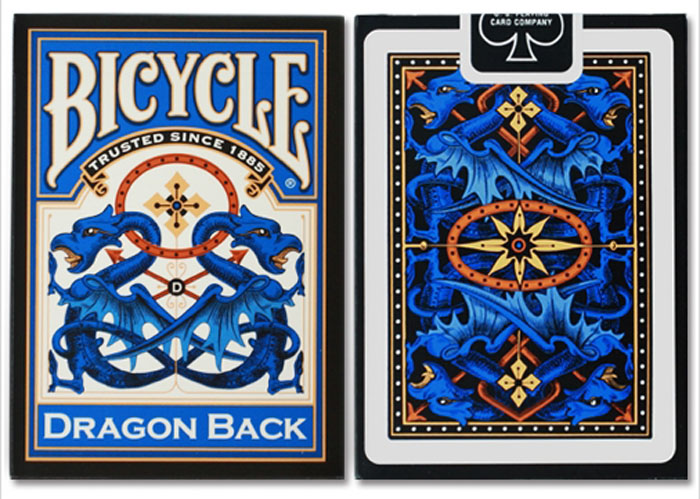 드래곤백덱_블루(Bicyle Dregon Back Cards_Blue) by USPCC